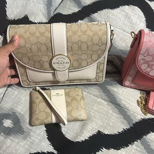 Coach bag and wristlet